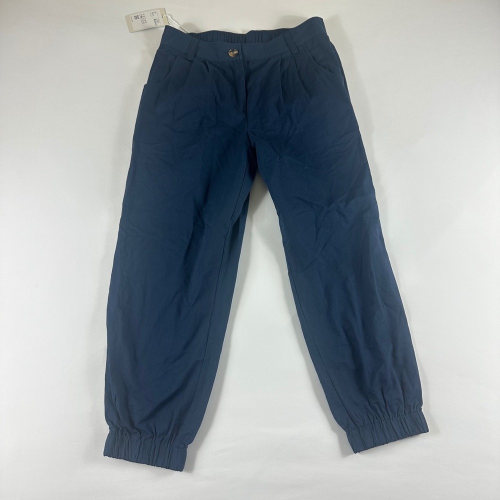 HALARA Navy Blue Jogger Cotton Pants